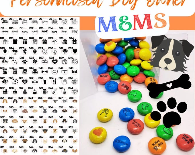 Personalised Chocolate M&Ms with edible ink - your choice of image, logo, photo or text - Perfect Birthday Gift for friend, gift for man etc