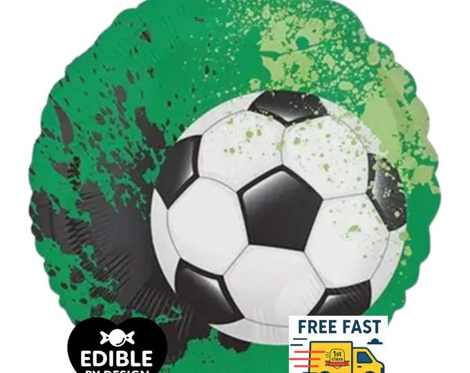 Football Image Foil Balloon - 18" round Balloon for Helium or Air - Anagram