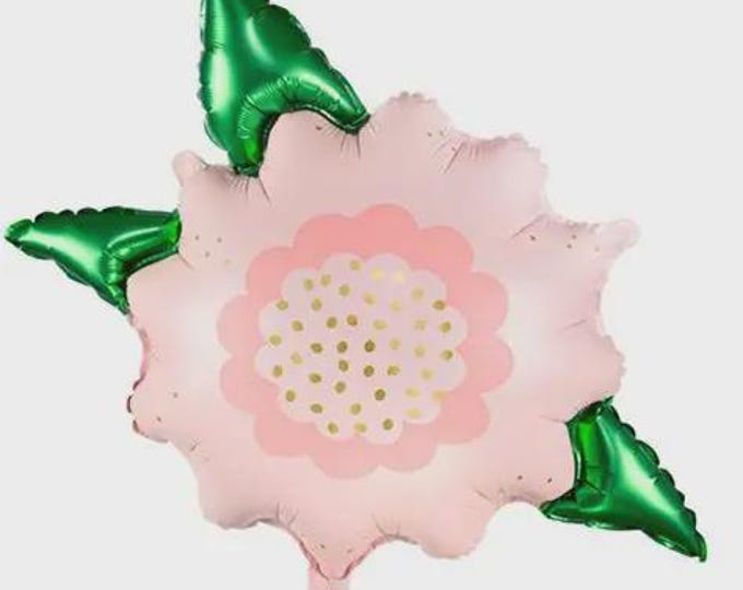 Pretty Flower Foil Balloon - 24" x 20" inflated - Balloon for Helium or Air by Party Deco