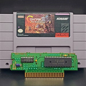 100% Authentic &quot;Contra III 3&quot; SNES Cartridge