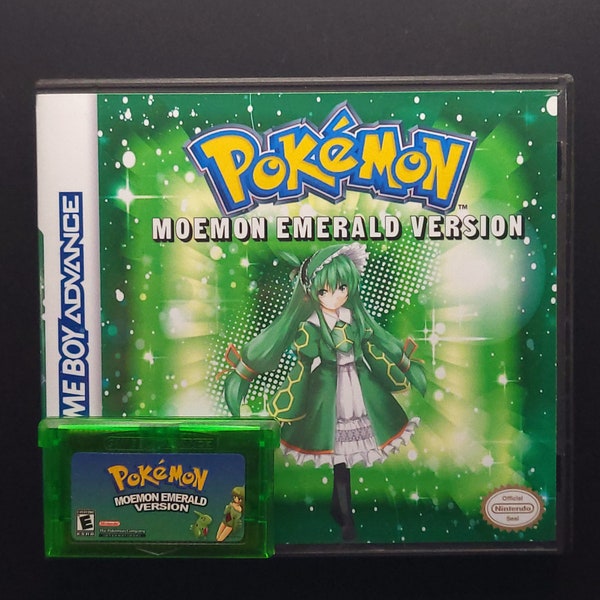 Pokemon "Moemon Emerald" W/ Case ROM HACK