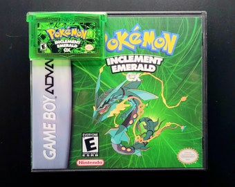 Pokemon "Inclement Emerald EX" W/ Cheats W/ Case