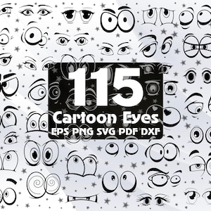 115 Cartoon Eyes, Eyes SVG files, Eyes Svg, Cartoon Face SVG, Emotion Clipart, Cartoon Eyes SVG, Eyelashes Svg, Dxf, Eps, Png, Pdf #185