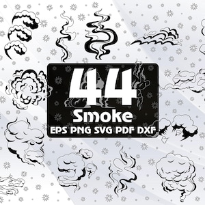 40 Smoke Vector Image SVG, Clouds of Smoke Faces Sketches SVG, Smoke Clipart, Smoke Cloud Svg, Smoke ART Print Svg, Dxf, Eps, Png, Pdf #118