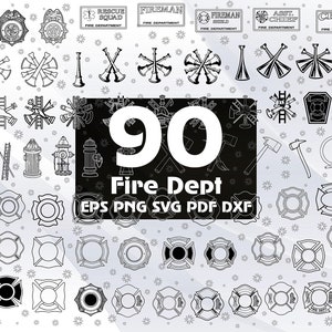 90 Feuerwehr SVG, Feuerwehrmann SVG, Feuerwehrmann SVG, Feuerwehrmann SVG, Feuerwehrmann Clipart, Feuerwehrmann Kreuz, Feuerwehrmann Abzeichen, Pdf #132