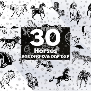 30 Horses SVG Bundle, Horses PNG, Horse Clipart, Horse Vector, Horse Svg Cut File, Horse Vector, Horse Svg File, Svg, Dxf, Horse SVG #181