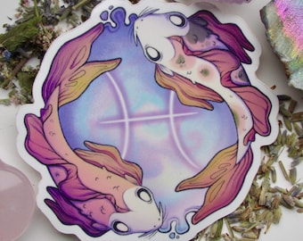 Astrology Zodiac Sign Pisces Vinyl Sticker