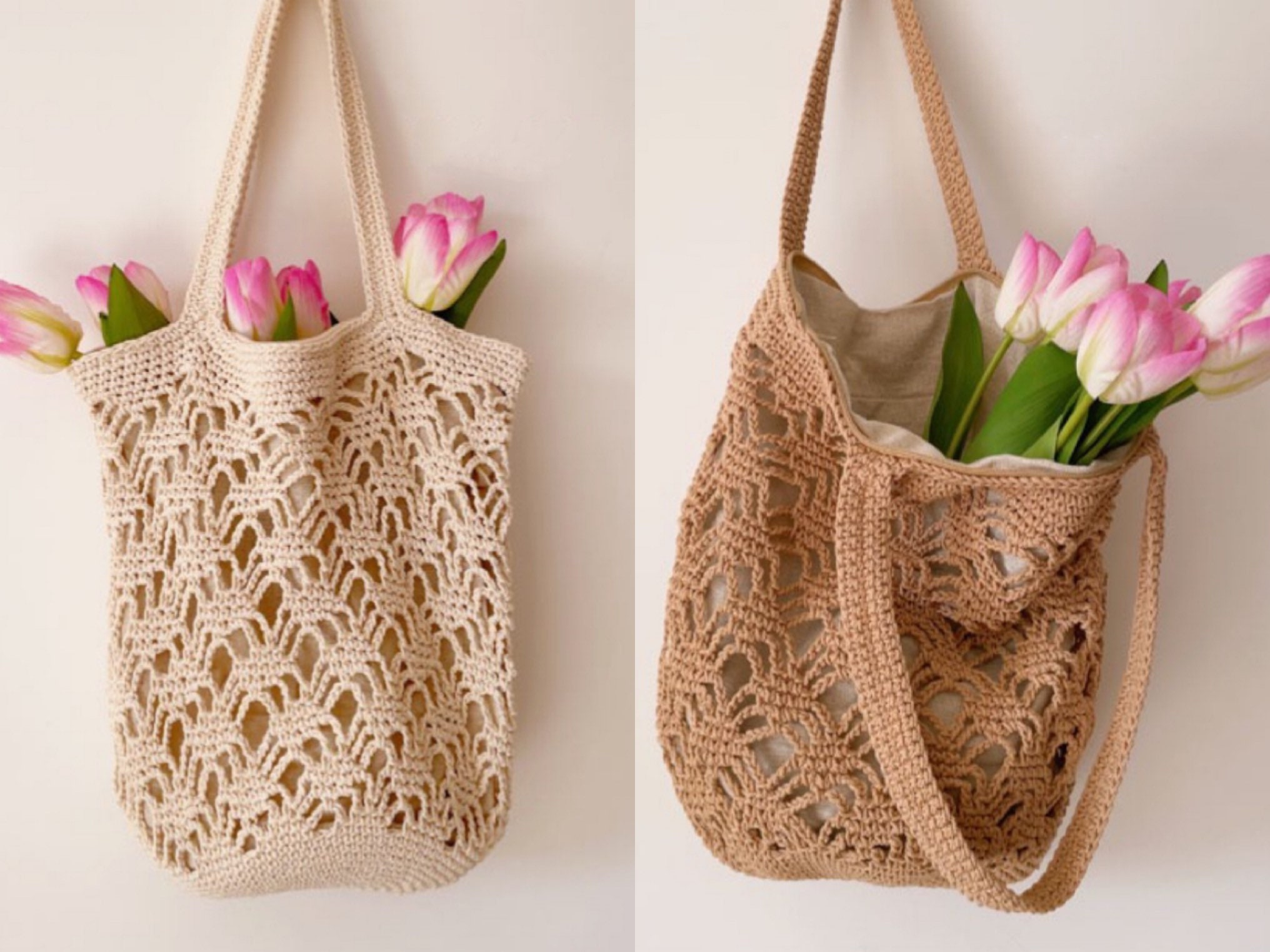 Mohave Slouchy Tote Bag Knitting Pattern, Knit Tote Pattern, Easy