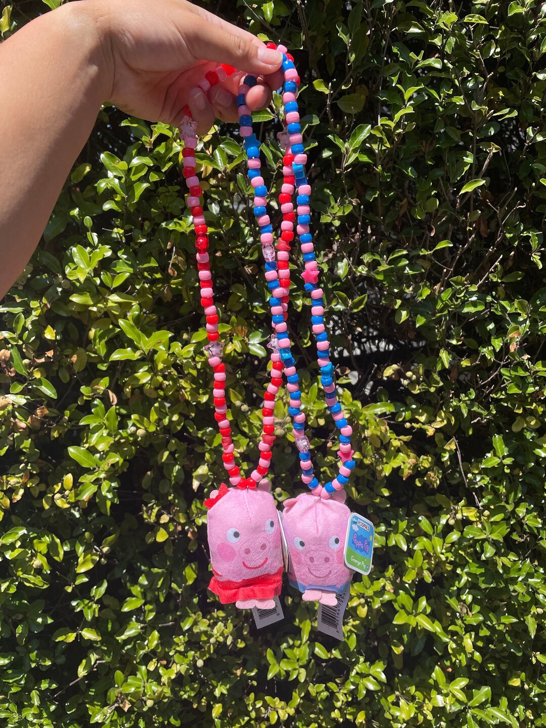 Peppa Pig Kandi Necklaces Etsy