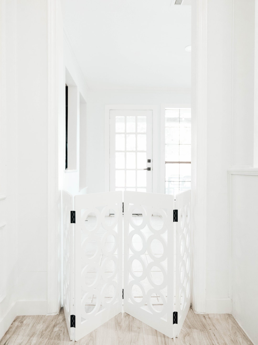 Freestanding Dog Gate Freestanding Pet Gate Doorway Pet Gate Etsy