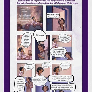 ティーンの月経と周期同期 - コミックストリップ付き