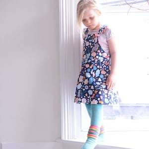 Freddie Pinafore Dress Children&#39;s Digital Sewing Pattern - Age 3 years - 9 years
