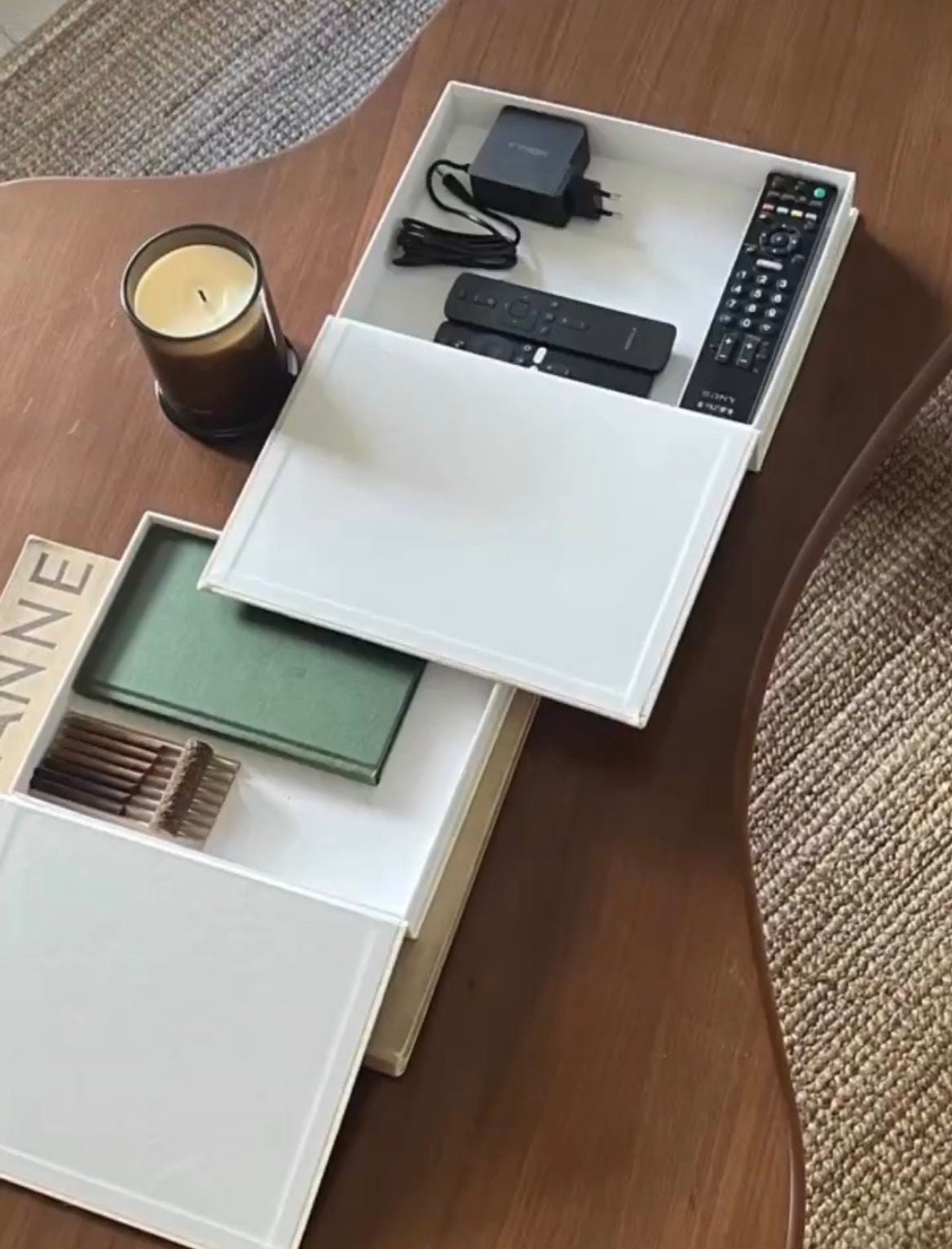 Decorative Coffee Table Book Box Set | Openable Book Box | Linen Book ...