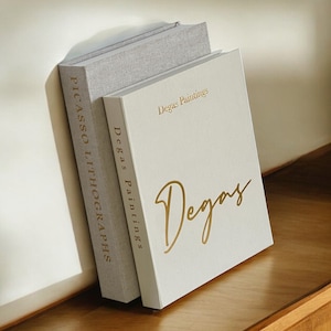 Decorative coffee table book box set | Openable Book Box | Linen book box set | Staging Book | Coffee Table Decor | Picasso fake book