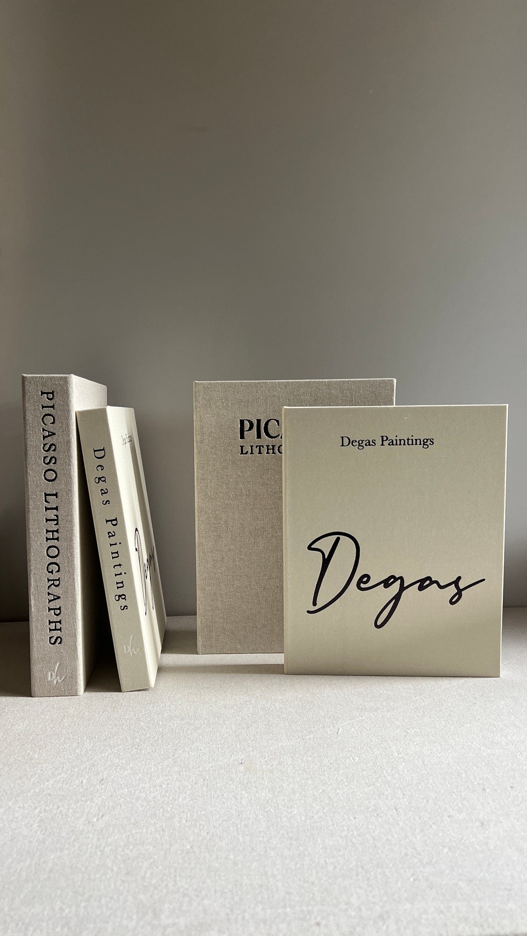 Decorative Coffee Table Book Box Set Openable Book Box Linen Book Box