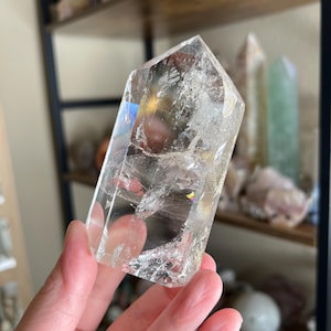 Clear Quartz Tower, Clear Quartz Tower with Rainbows, Quartz Tower From Brazil, Clear Quartz Tower, #649F