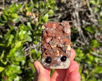 Chocolate Calcite Hedgie, Crystal Buddy, Calcite Crystal, Pet Rock, Crystal Healing, Geode, Shiny Calcite, Quartz Calcite, Animal #715