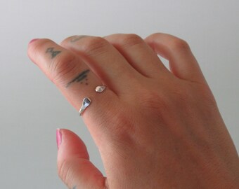 Hand-Forged Ring - Adjustable, Flared, Simple Sterling Silver Ring