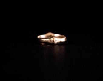 Orbit Ring - Solid Bronze Band, Stackable, Spinnable, Double-sided