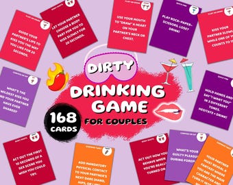 Juego de beber para parejas imprimible, juego de cartas picante para adultos, verdad o reto subido de tono, juego para citas románticas, juego para parejas, juego de intimidad