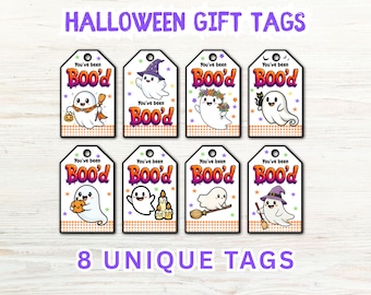 Etiqueta imprimible "Te han abucheado" Etiqueta para bolsa de abucheos Etiqueta para truco o trato Etiquetas para regalo de abucheos Etiqueta para bolsa de regalos de Halloween Etiquetas imprimibles para regalos de Halloween