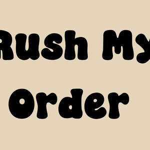 Rush My Order Fee Listing | Rush My Order | Rush Order, Valid for One Order
