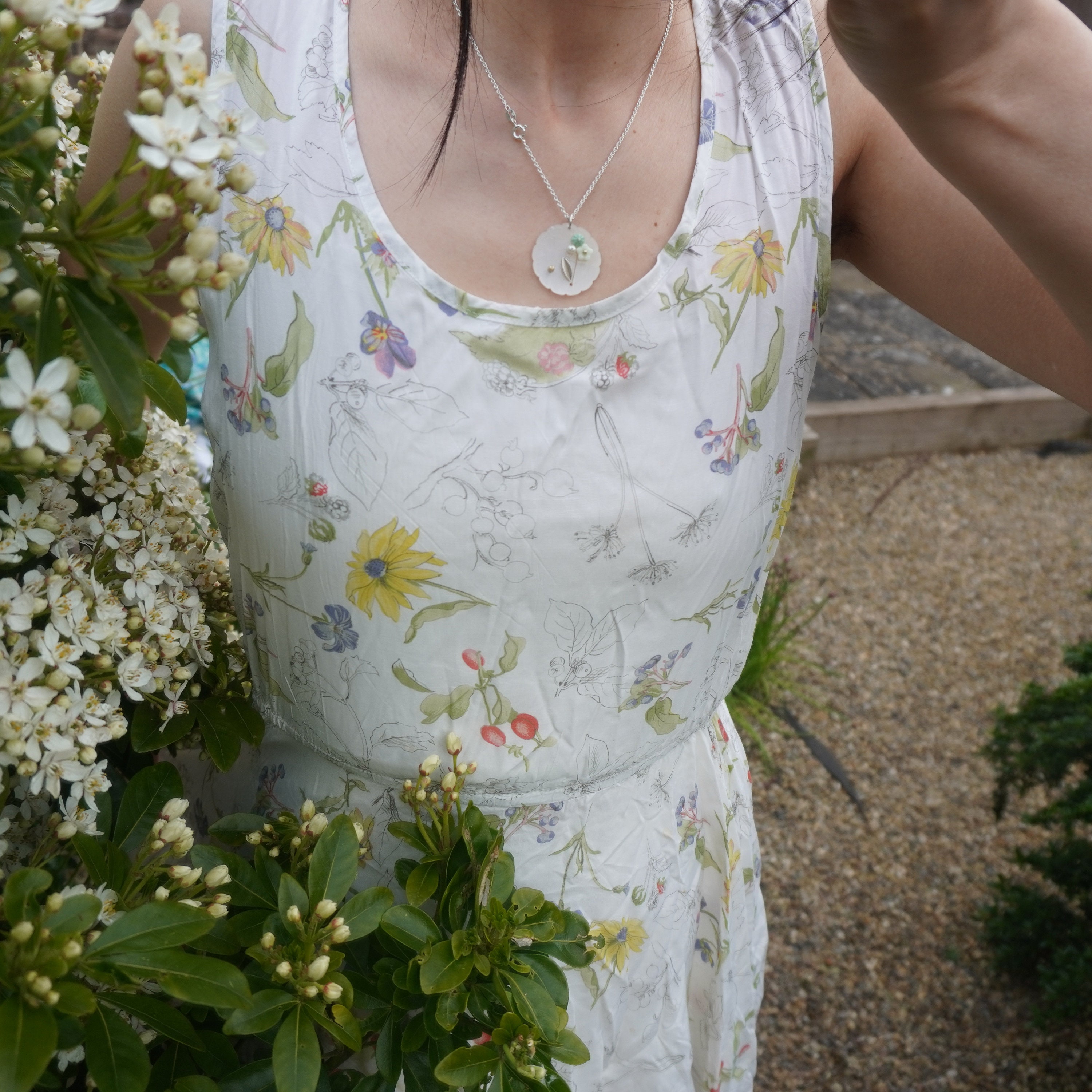 Vintage Laura Ashley style ditsy dress