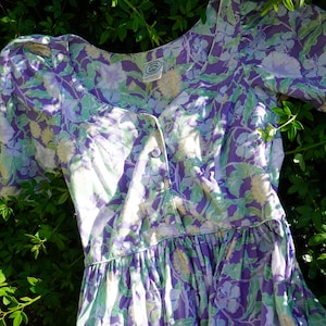 Laura Ashley 80s floral midi dress
