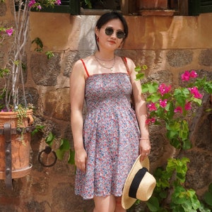 vestido ditsy vintage feito à mão | vestido cottagecore
