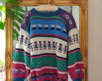 Vintage Y2K cootagecore cute rare wool jumper