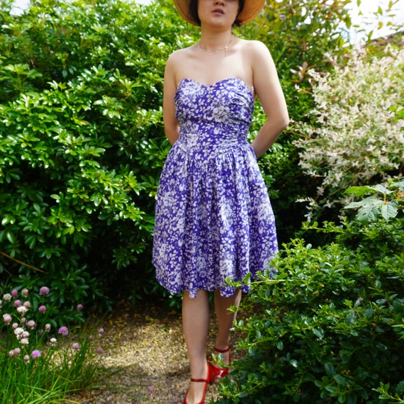 Vintage 80s Laura Ashley Rockabilly Swing Cotton Dress - Etsy Vintage 80s Laura Ashley Rockabilly Swing Cotton Dress - Etsy