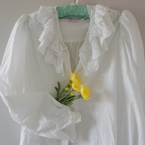 Bluse im viktorianischen Stil | Präriebluse|Bluse im Boho Style|Hellblaue Bluse
