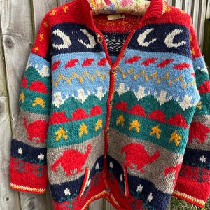 Vintage 90s Amano pachamama wool jumper