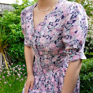 Vintage Laura Ashley 80s floral dress
