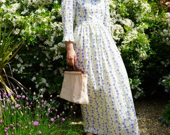 Vintage Laura Ashley style ditsy dress