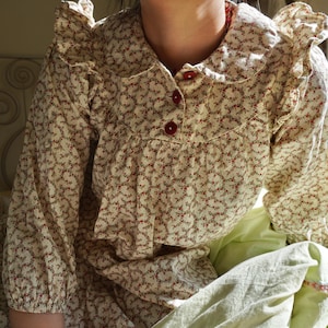 Vintage Laura Ashley style ditsy dress