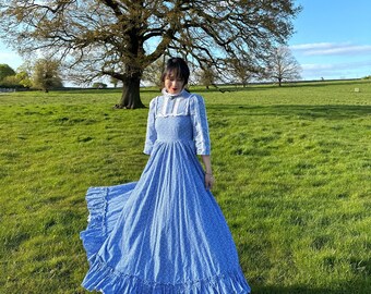 Vintage rare 1970s Laura Ashley dress