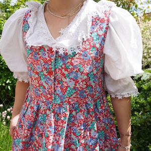 vintage Laura Ashley pinafore corduroy dress