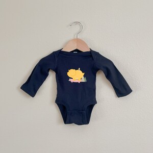 Dino Love Skateboard Long Sleeve Onesie | Dinosaur baby onesie | baby dinosaur long sleeve onesie