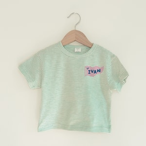 Camping Vibe Toddler Custom Name Little Flag Shirts For Boy Girl Back To School T-shirt for Kids Outfit for Personalized Gifts Idea