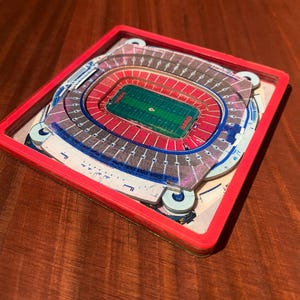 KC Chiefs 3D Color Coaster - Arrowhead Stadium