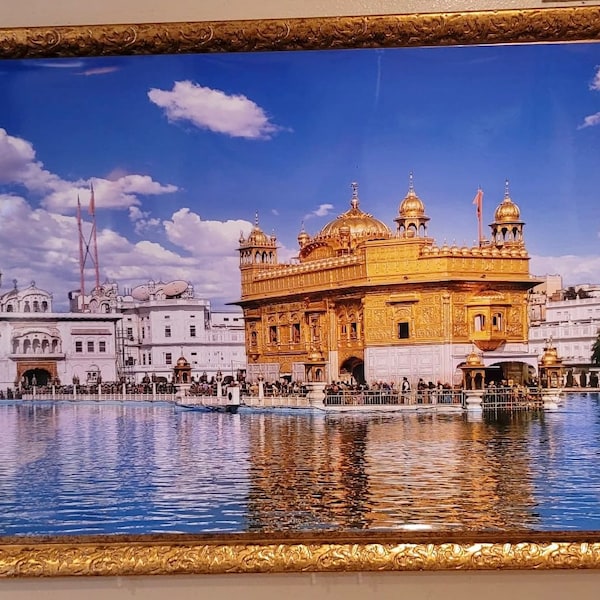 Golden Temple Amritsar Wall Poster Fine HD Print Without Frame (30 X 60 Inches). Frame used just for display purposes.