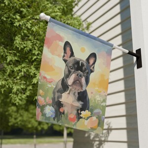 French Bulldog Spring Garden Flag, Bullie Outdoor Yard Art and  Porch Flag, Pet Remembrance Gift Garden & House Banner