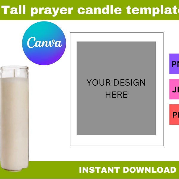 Prayer Candle Template Png Etsy Ireland