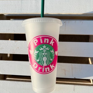 24 oz Starbucks Cup with Banner