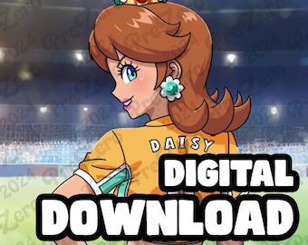 Princess Daisy - [Super Mario Strikers] (Digital Download) + 1080p PC Wallpaper Background