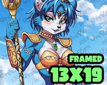 Krystal - [Star Fox] Limited Fine Art Print (Framed)