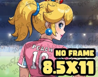 Princess Peach - [Super Mario Strikers] Limited Fine Art Print