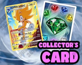 Super Sonic - [Sonic the Hedgehog] Limited Holo Collector's Card (Cased)