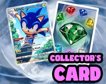 Sonic - [Sonic the Hedgehog] Limited Non-Holo Collector's Card (Cased)